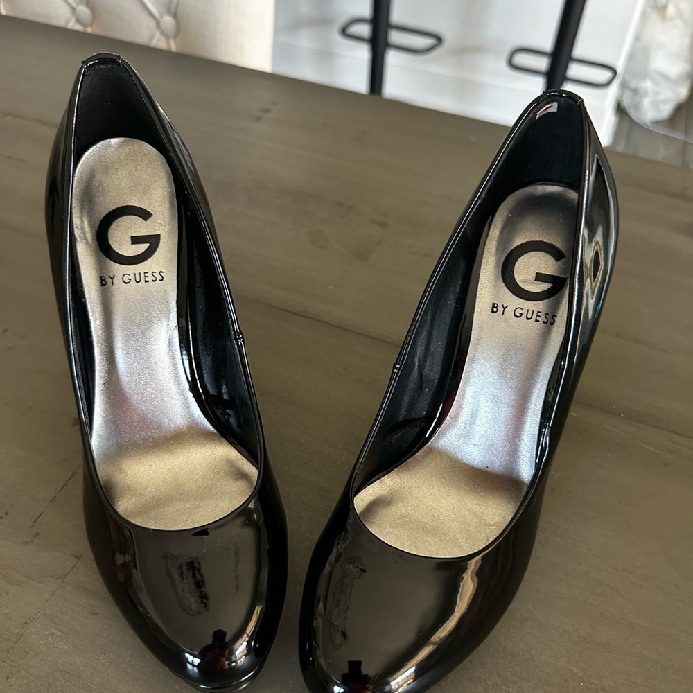 G by Guess Black Patent Heels